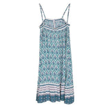 Boho Spaghetti Strap Floral Print Dress