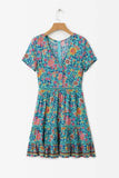 Boho V Neck Mini Dress