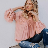Bohemian Lace Elegant Blouse