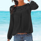 Boho Lace Long Sleeve Blouse