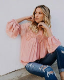 Bohemian Lace Elegant Blouse