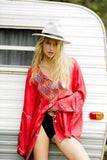 Long Sleeve Embroidery Hippie Top