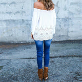 Boho Off Shoulder Casual Blouse