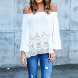 Boho Off Shoulder Casual Blouse