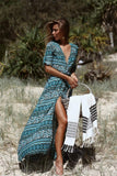 Bohemian Print Maxi Dress