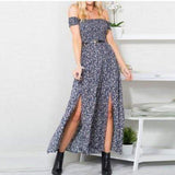 Boho Strapless Summer Dress