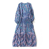 Boho Long Sleeve Floral Print Dress