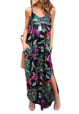 Bohemian Colorful Floral Print Maxi Dress