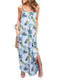 Bohemian Colorful Floral Print Maxi Dress