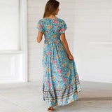 Boho V-Neck Wrap Dress