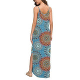 Bohemian Colorful Floral Print Maxi Dress