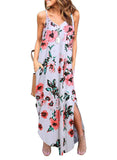Bohemian Colorful Floral Print Maxi Dress