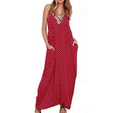 Polka Dot Loose Maxi Dress