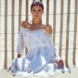 Boho Inspired Elegant Lace Sheer Summer Dress
