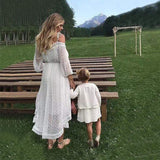 Boho Inspired Elegant Lace Sheer Summer Dress