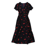 Boho Inspired Printed Wrap Summer Dress