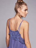 Boho Embroidery Maxi Dress