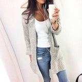 Loose Knit Cardigan Sweater with Pockets