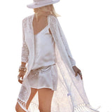 Fringe Lace Cardigan- Beach Cover Up