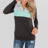 Long Sleeve Patchwork Pullover