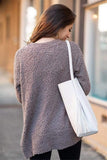 Bohemian Casual Solid Knit Sweater