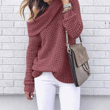 Bohemian Off Shoulder Pullover Sweater