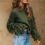 Long Tassel Hippie Chic Pullover