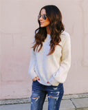 Backless Criss Cross Knit Sweater