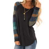 Long Sleeve Patchwork Top