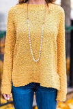 Bohemian Casual Solid Knit Sweater