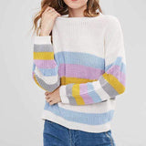 Rainbow Striped Bohemian Sweater