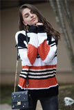 Striped Bohemian Pullover Knit Sweater
