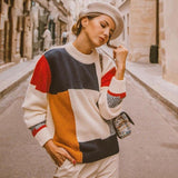 Bohemian Block Patchwork Sweater
