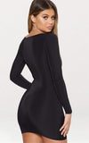 Sexy Long Sleeve Club Mini Dress