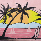 Pink Paradise Palm Tree Casual Top