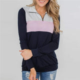Long Sleeve Patchwork Pullover