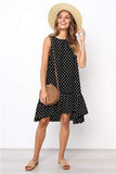 Polka Dot Sleeveless Mini Dress