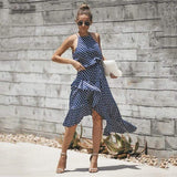 Boho Vintage Polka Dot Midi Dresses