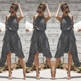 Boho Vintage Polka Dot Midi Dresses