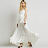 Hippie Backless Halter Dress